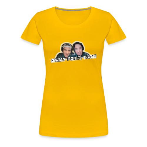 GREAT POINT, TONY! (with glow) - Women's Premium T-Shirt