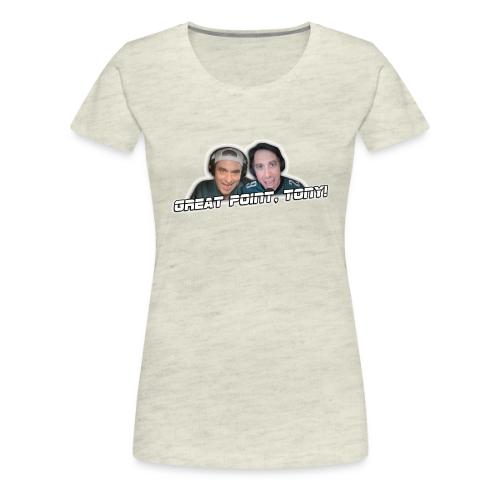 GREAT POINT, TONY! (with glow) - Women's Premium T-Shirt