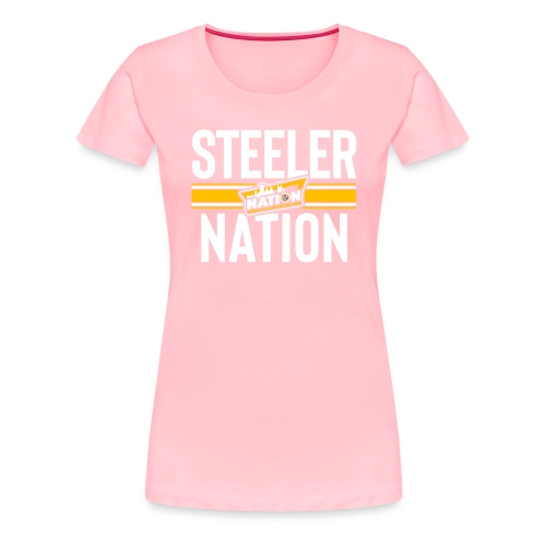 SteelerNation.com - Stripe - Women's Premium T-Shirt