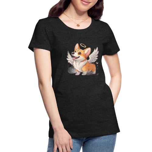 Angel Wings Corgi - Women's Premium T-Shirt