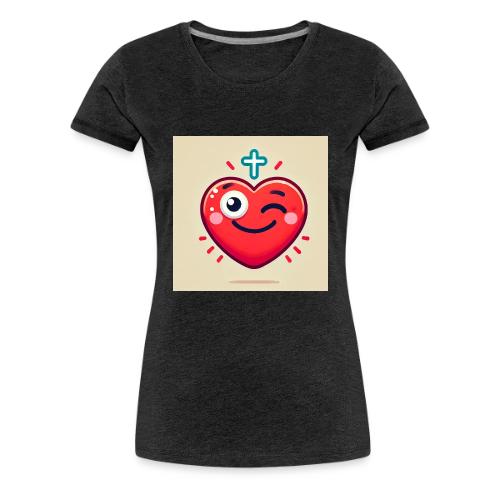DALLE 2025 09 13 15 56 10 A winking heart sh - Women's Premium T-Shirt