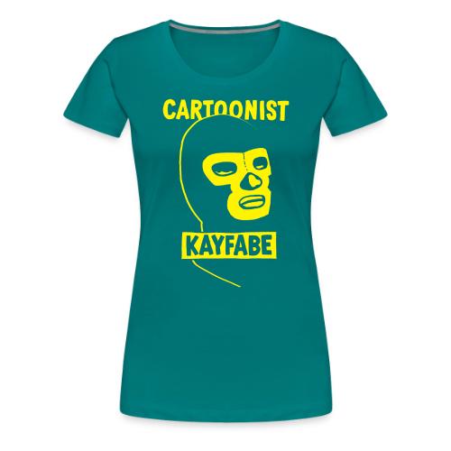 Cartoonist Kayfabe Wrestling Mask - Women's Premium T-Shirt