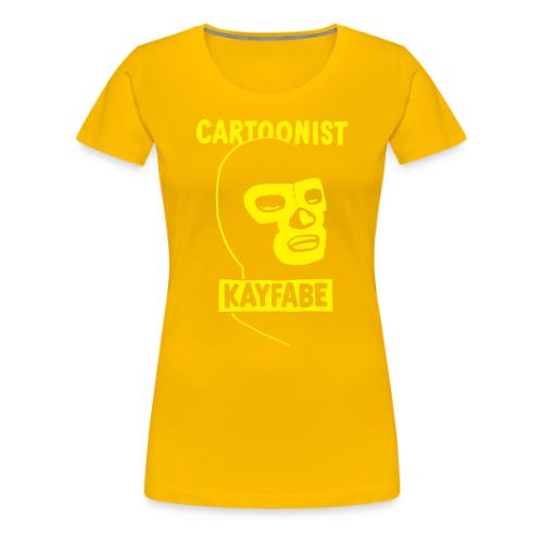 Cartoonist Kayfabe Wrestling Mask - Women's Premium T-Shirt