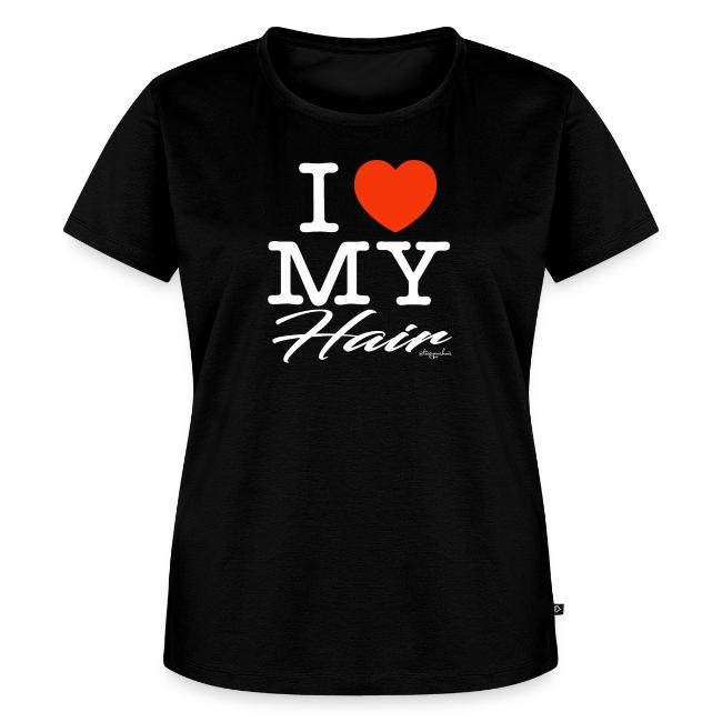 I LOVE MY HAIR (white text design)