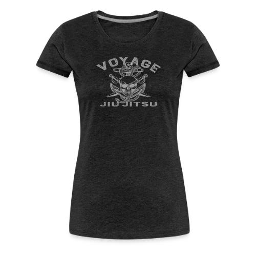 Anchor Rope and Skull in White - Women's Premium T-Shirt