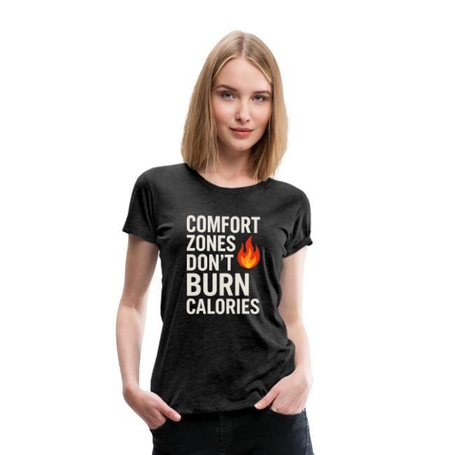 Comfort Zones Don’t Burn Calories Graphic