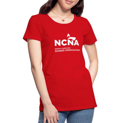 NCNA Logo white lg - Women's Premium T-Shirt