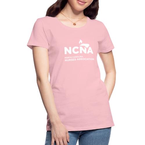 NCNA Logo white lg - Women's Premium T-Shirt