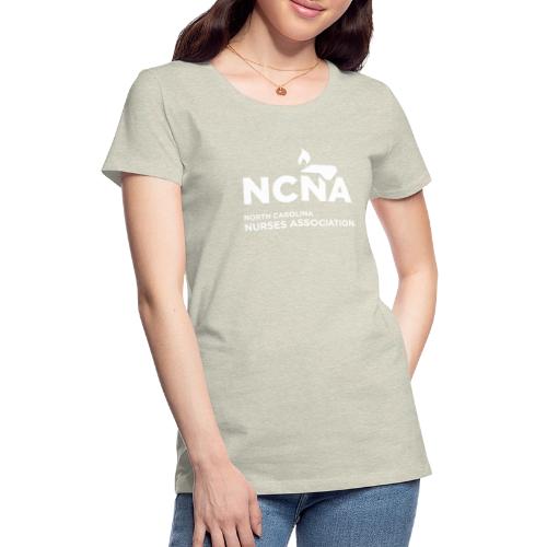 NCNA Logo white lg - Women's Premium T-Shirt