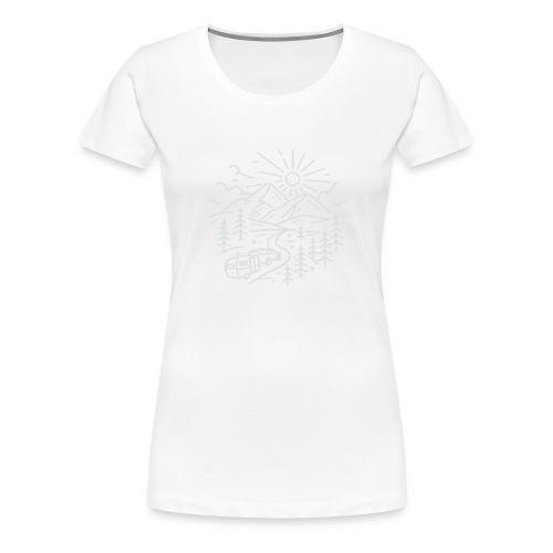 LWRoad White Logo - Women's Premium T-Shirt