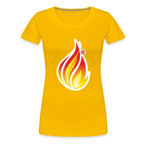HL7 FHIR Flame graphic with white background - Women's Premium T-Shirt