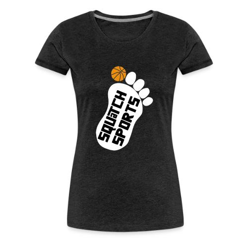 Squatch foot white - Women's Premium T-Shirt