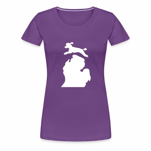Bark Michigan poodle - Women's Premium T-Shirt