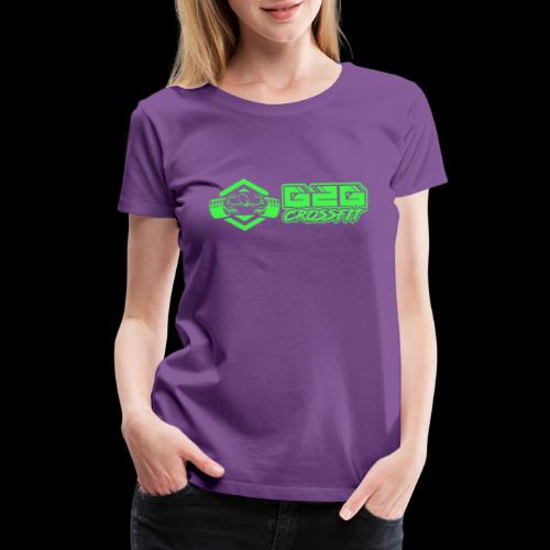 G2G Logo Side by Side Green - Women's Premium T-Shirt
