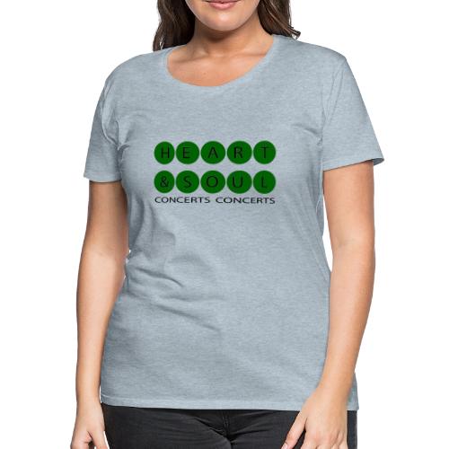 Heart & Soul Concerts Bubble green & black horizon - Women's Premium T-Shirt