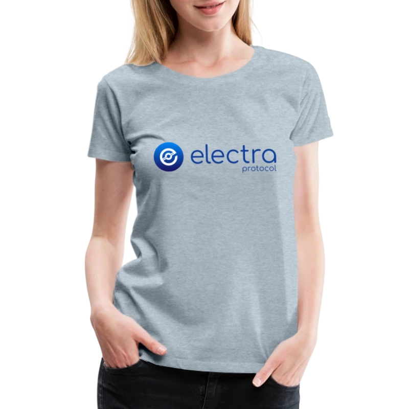 Electra Protocol Blue Logo - Women's Premium T-Shirt