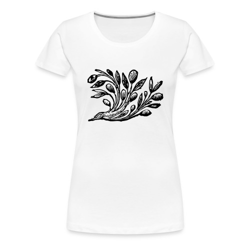 Decorative Bough - Branch Motif - Women's Premium T-Shirt