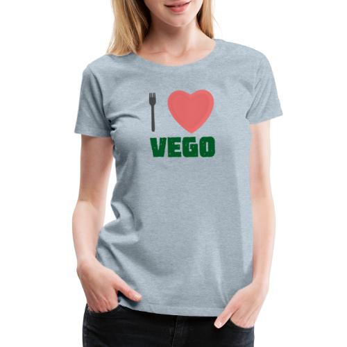 I love Vego - Clothes for vegetarians - Women's Premium T-Shirt