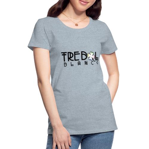 TB Stacked Logo with Classic clover with color - Women's Premium T-Shirt