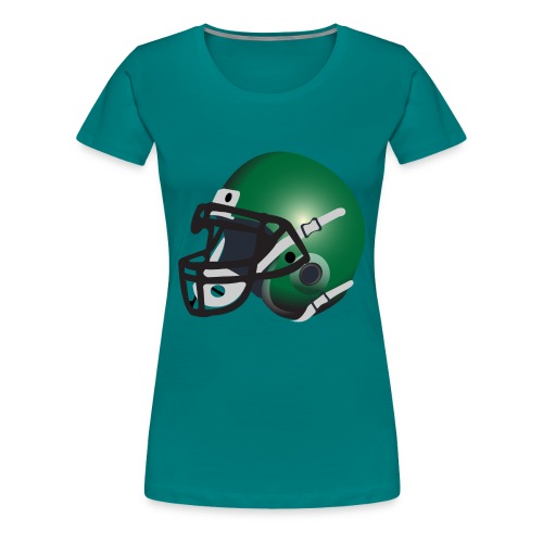 green football helmet - Women's Premium T-Shirt