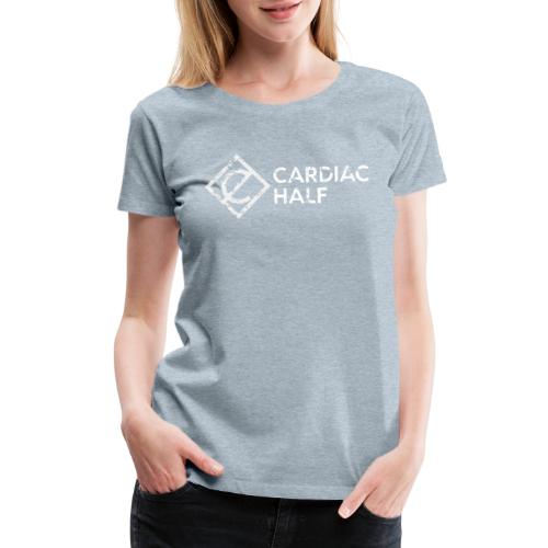 Cardiac Half White Logo - Women's Premium T-Shirt