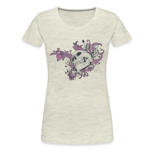 Ornamental Skull Bandana - Women's Premium T-Shirt