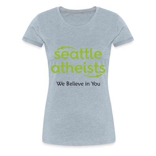 Seattle Atheists -(light background) - Women's Premium T-Shirt