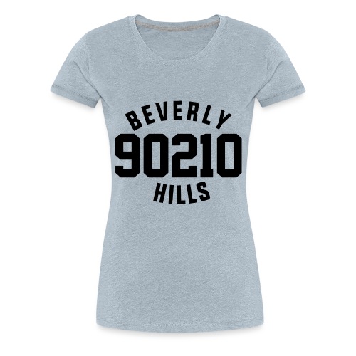 90210 Old School Tee Black - Women's Premium T-Shirt