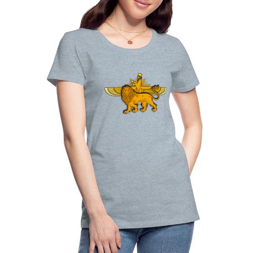 Lion Sun Faravahar - Women's Premium T-Shirt