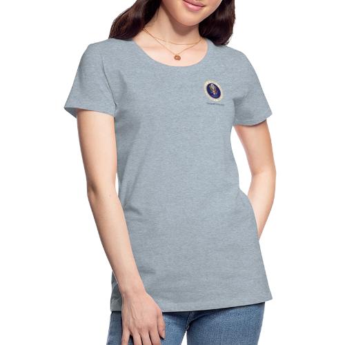 The People's Seal with blue url - Women's Premium T-Shirt