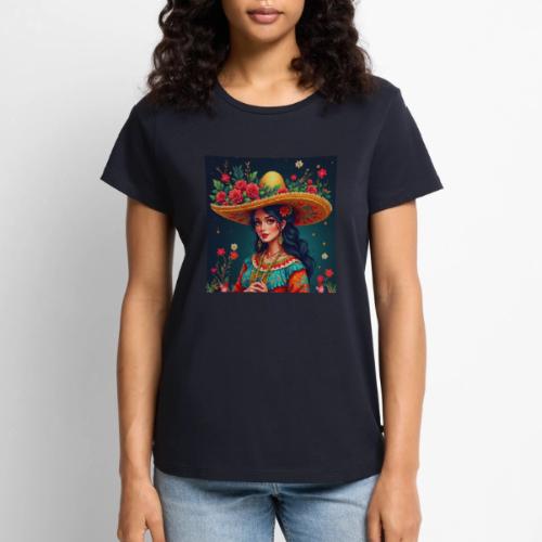 Mexican Design, Regional Mexican Charro Woman - Women's Premium T-Shirt