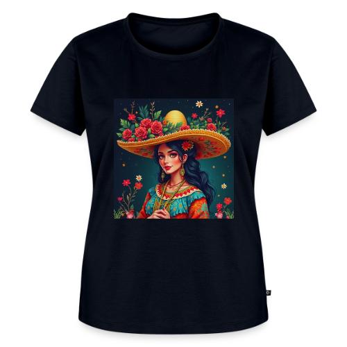 Mexican Design, Regional Mexican Charro Woman - Women's Premium T-Shirt