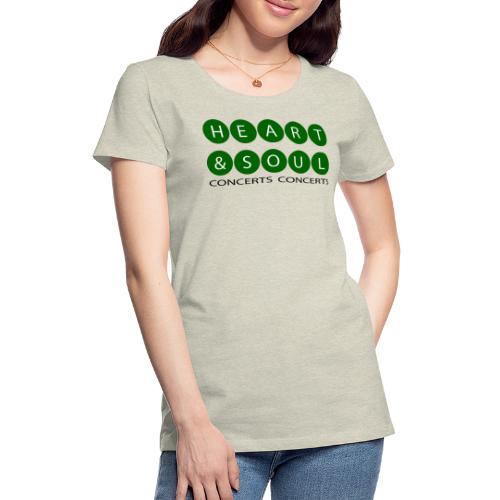 Heart & Soul Concerts green/ white bubble Horizon - Women's Premium T-Shirt