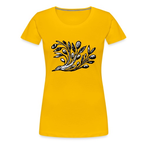 Decorative Bough - Branch Motif - Women's Premium T-Shirt