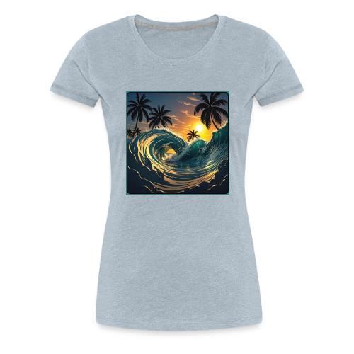 Liquid Morning Wave - Women's Premium T-Shirt