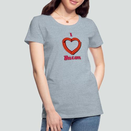i heart bacon - Women's Premium T-Shirt