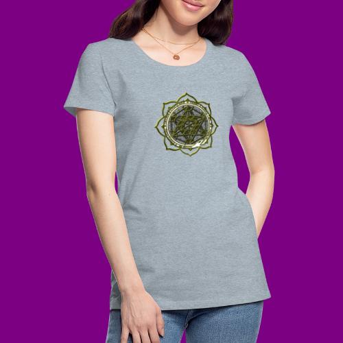Energy Immersion, Metatron's Cube Flower of Life - Women's Premium T-Shirt