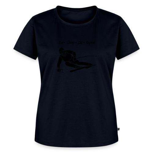 Eat Sleep Ski Repeat - bw - new001 - Women's Premium T-Shirt