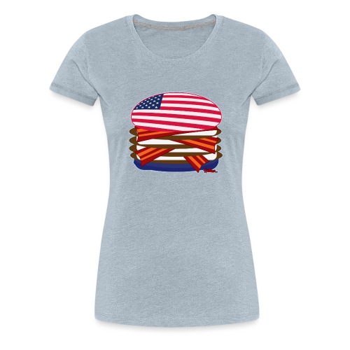 USA Burger by Virtual Cheeseburger - Women's Premium T-Shirt