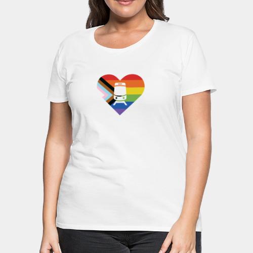 PrideKC StreetcarHeart 2023 - Women's Premium T-Shirt