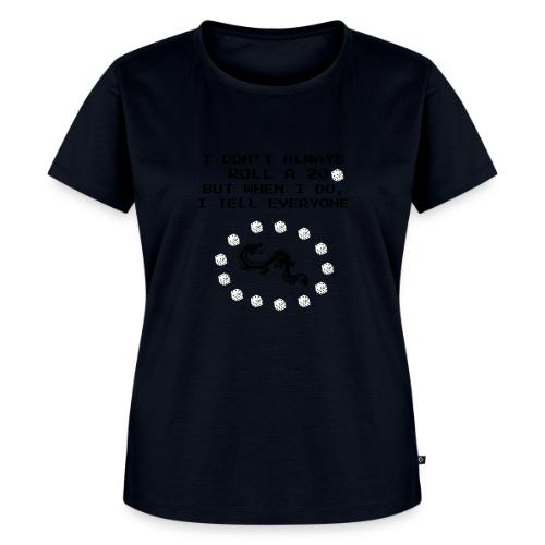 I Don't Always Roll a 20 D&D T-Shirt | Retro 8-Bit - Women's Premium T-Shirt