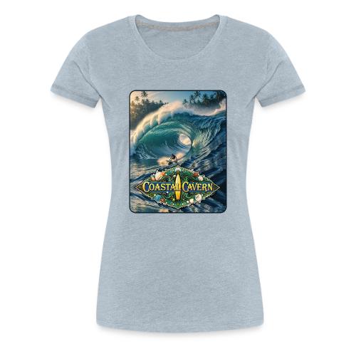 Coastal Cavern Wave - Women's Premium T-Shirt