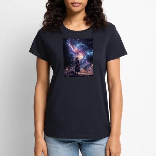 Samurai looking into the Cosmos - Women's Premium T-Shirt