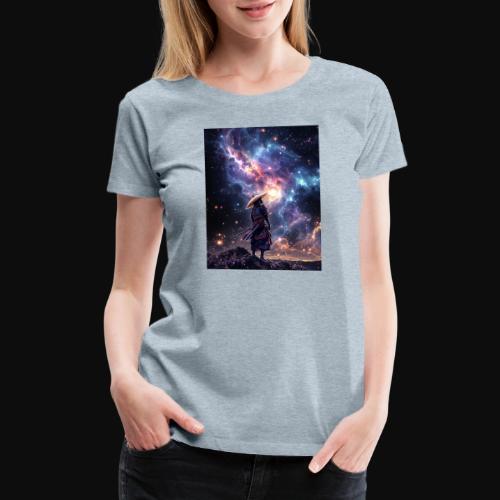 Samurai looking into the Cosmos - Women's Premium T-Shirt