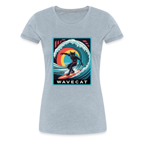 Wavecat Superhero - Women's Premium T-Shirt