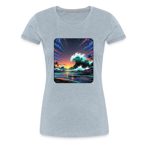 Infinite Wave Field - Women's Premium T-Shirt