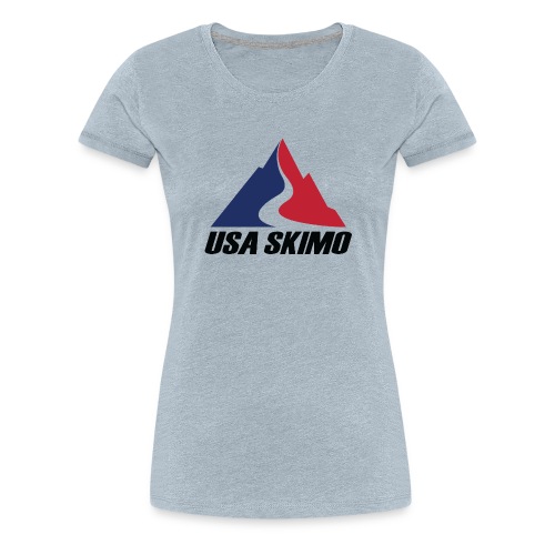 USA Skimo Logo - Stacked - Color - Women's Premium T-Shirt