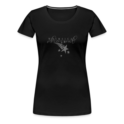 Whimsical - Shooting Star - Grey - Women's Premium T-Shirt