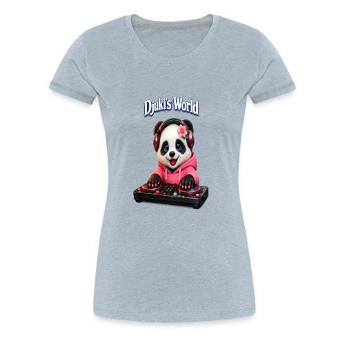 DJ Panda at the Mixing Desk - Women's Premium T-Shirt