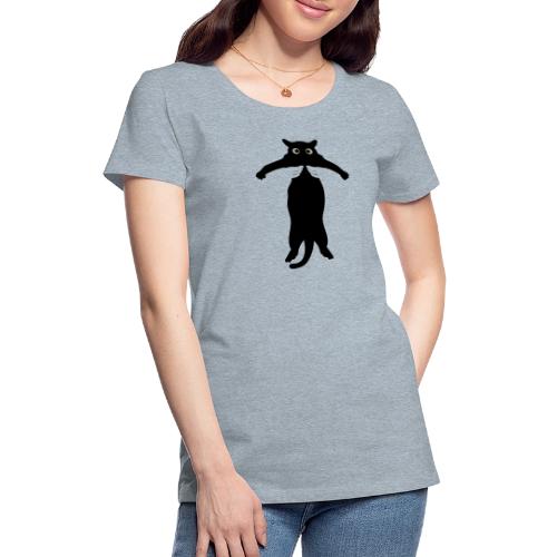 Funny Black Cat Lift - Women's Premium T-Shirt